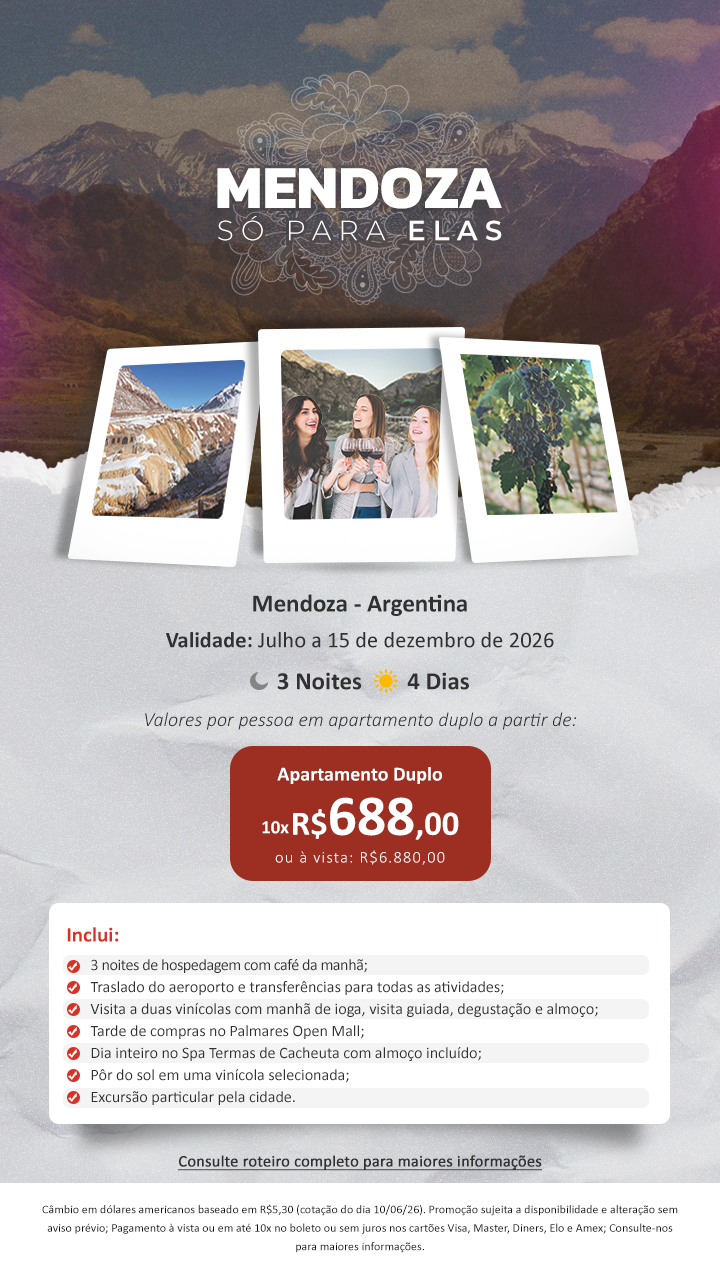 Mendoza só para elas